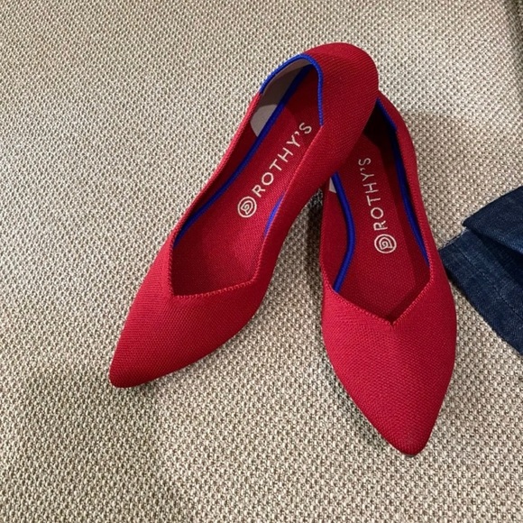 Shoes - Rothy’s red chili